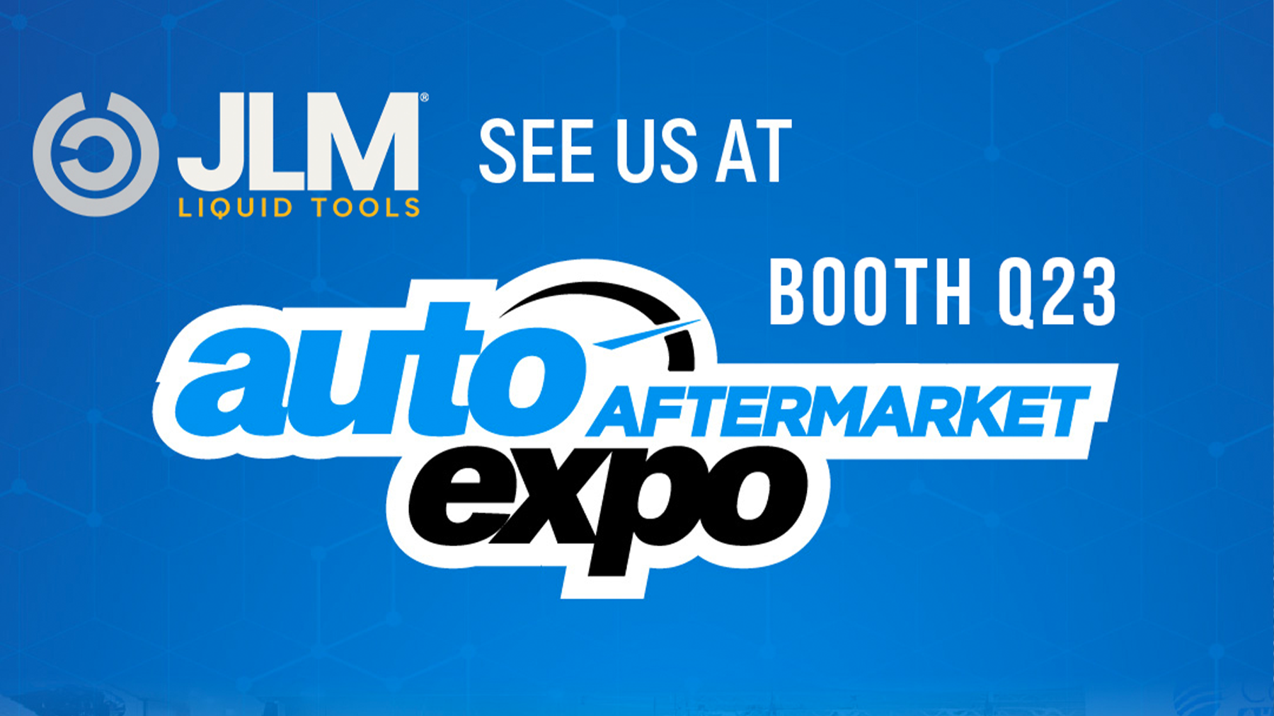 See the full range of JLM Liquid Tools, plus the NEW Car Care Range on display at the Australian Auto Aftermarket Expo.Melbourne Exhibition Centre, May 14th - 16th. Stand Q23.